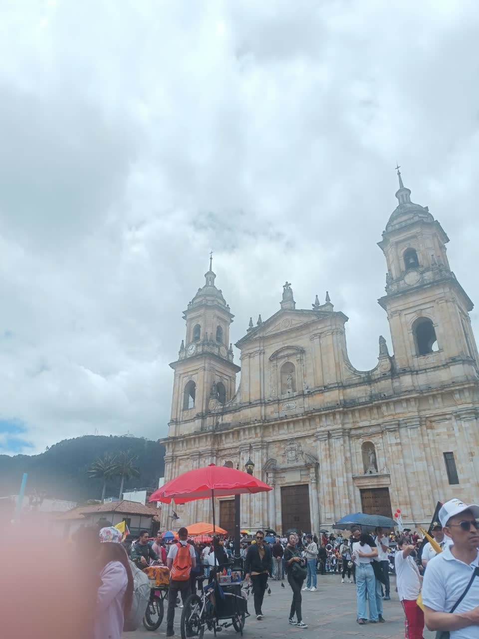 Movilización en la Plaza de Bolívar, Bogotá