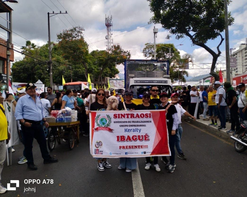 Marcha del Primero de Mayo, subdirectiva Ibagué